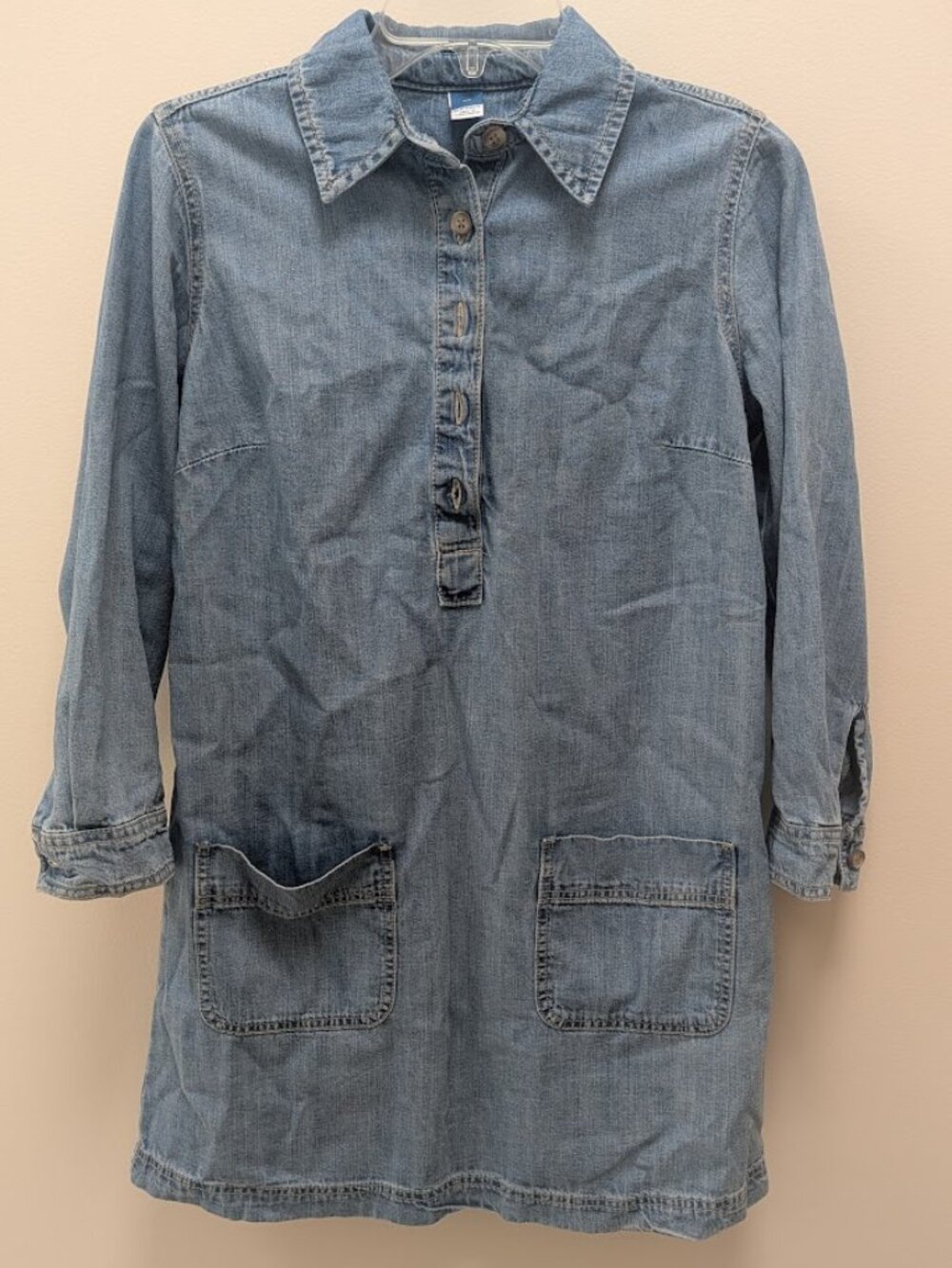 Old Navy Jean Popover Shirt Dress